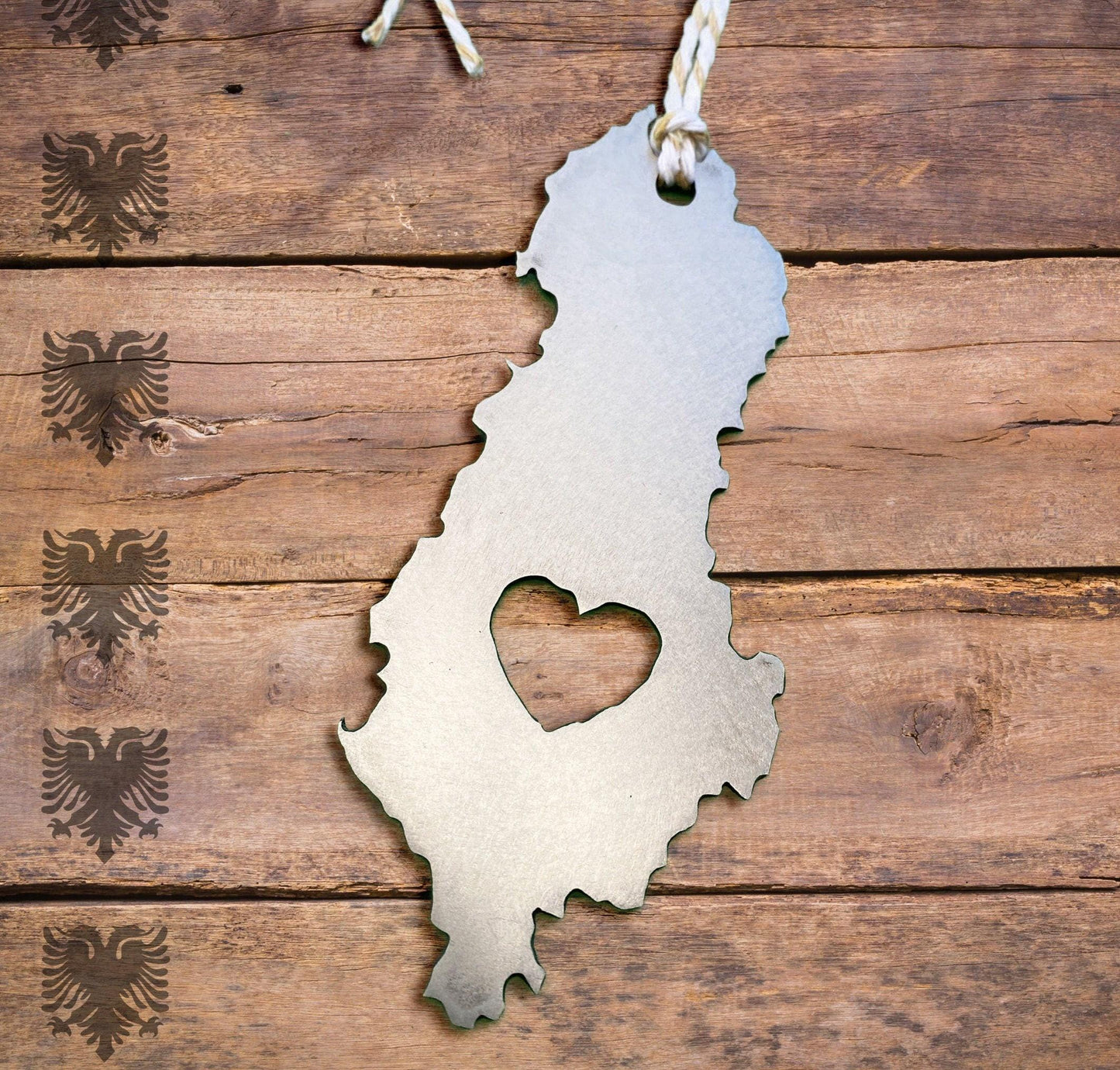 Albania Land of Eagles Stainless Steel Ornament