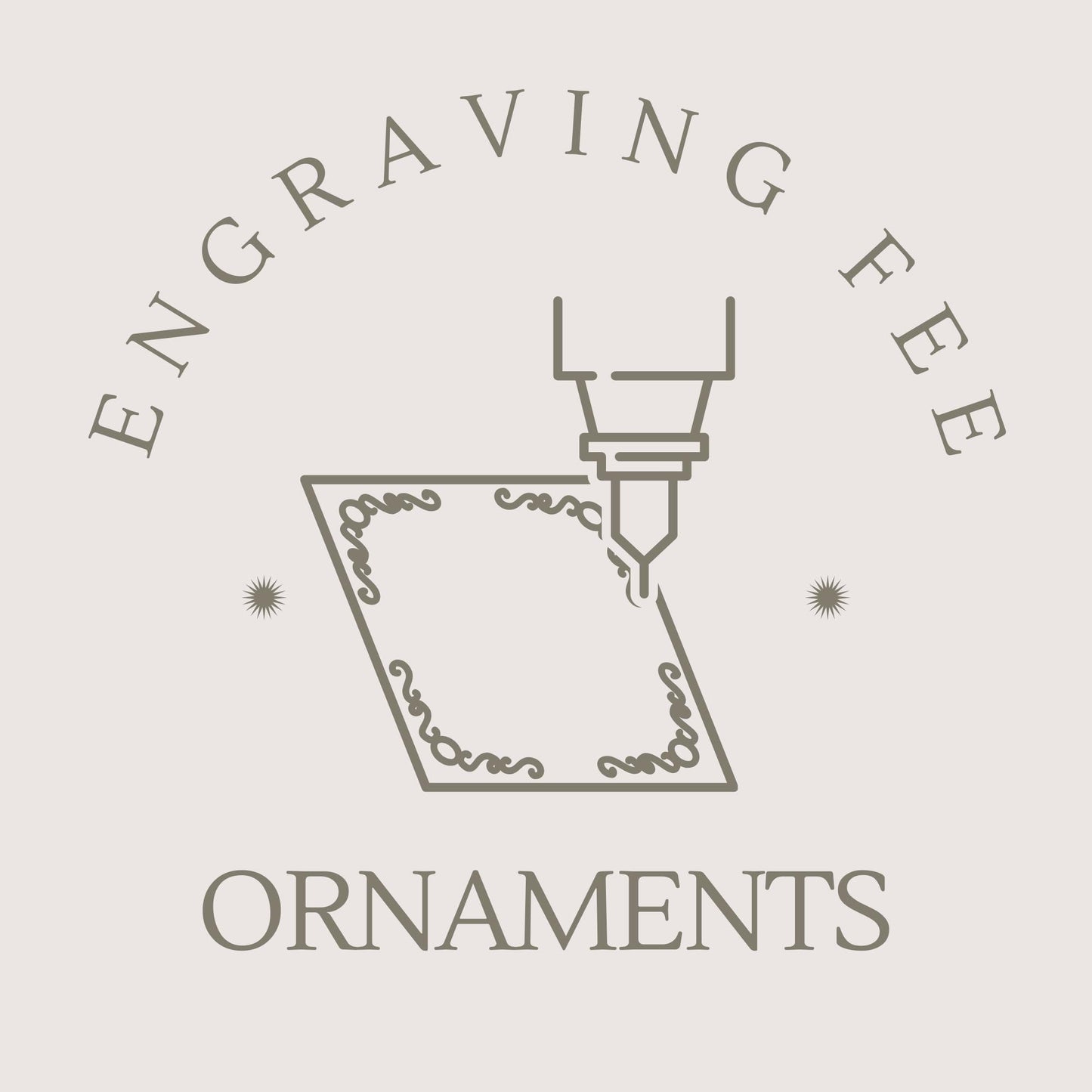 Engraving fee for ornaments
