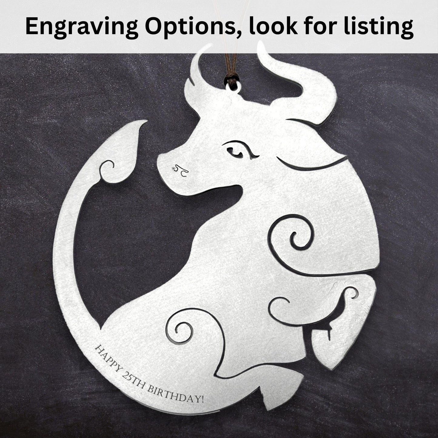 Year of the Ox Ornament Greeting Card