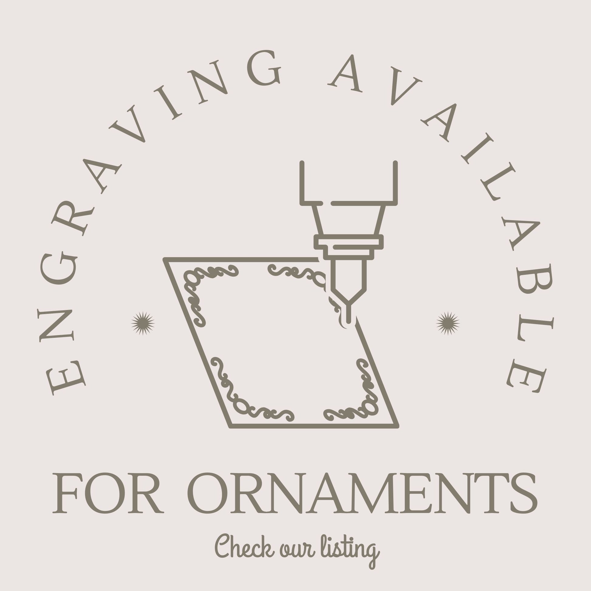 a logo for a company called for ornaments