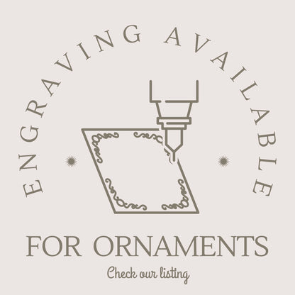 a logo for a company called for ornaments