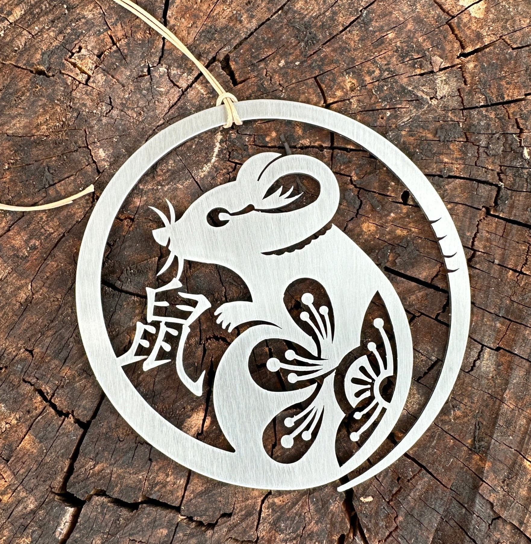 Year of the Rat Ornament with optional greeting card - Authenticaa