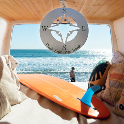 The Beginning of a Fantastic Journey Card and Compass Ornament