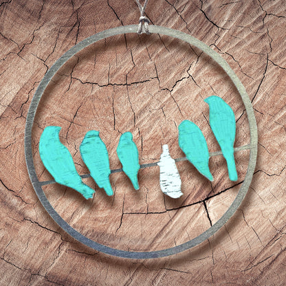 Birds on a wire ornament - Authenticaa