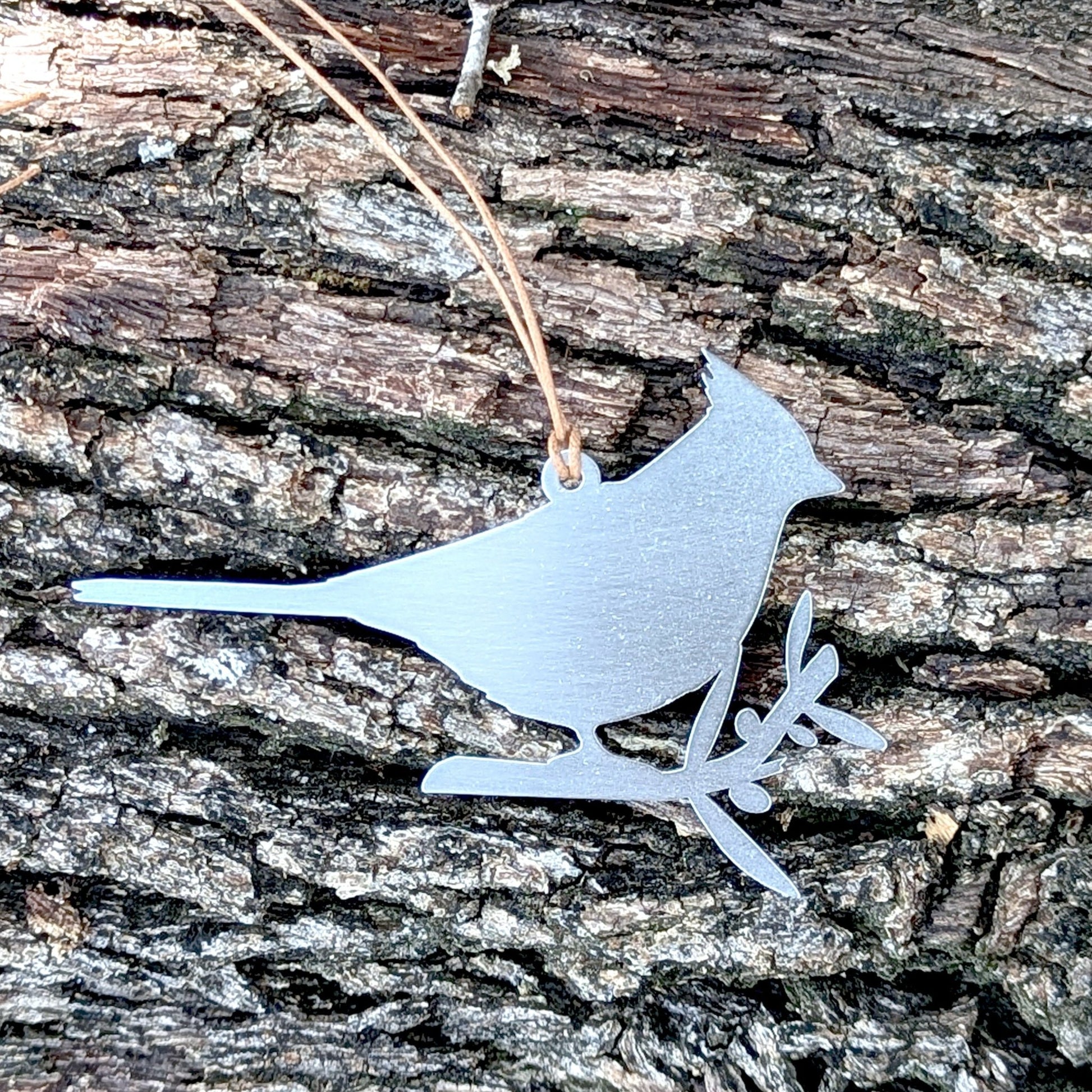 Cardinal on a branch Ornament - Authenticaa