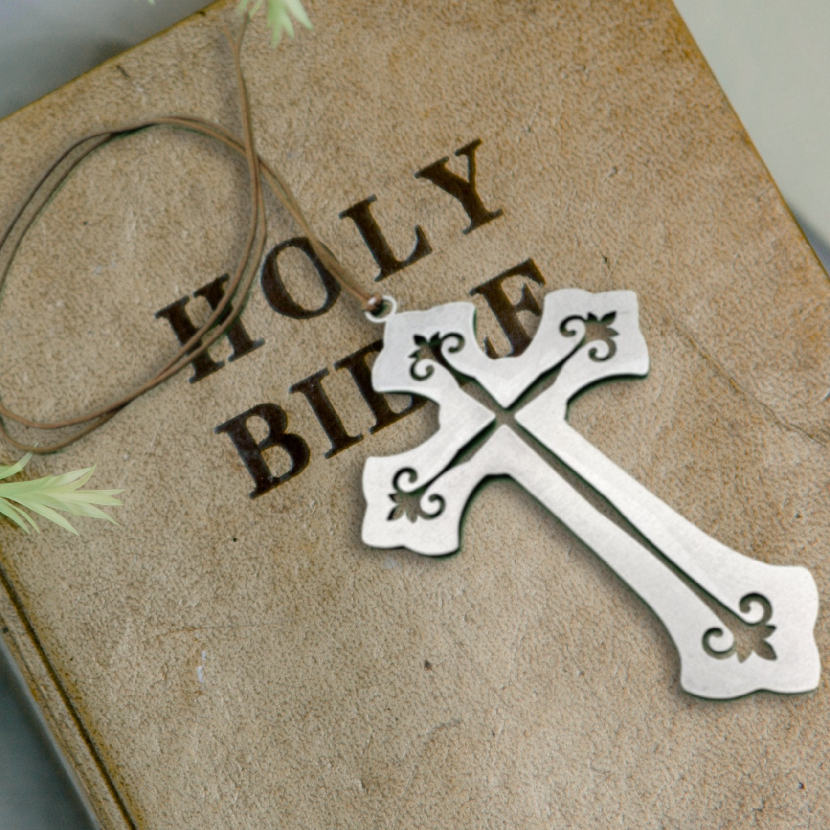 Christmas Card and Christian Cross Ornament - Authenticaa