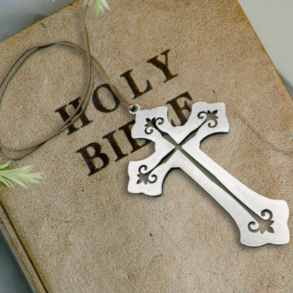 Christmas Card and Christian Cross Ornament - Authenticaa