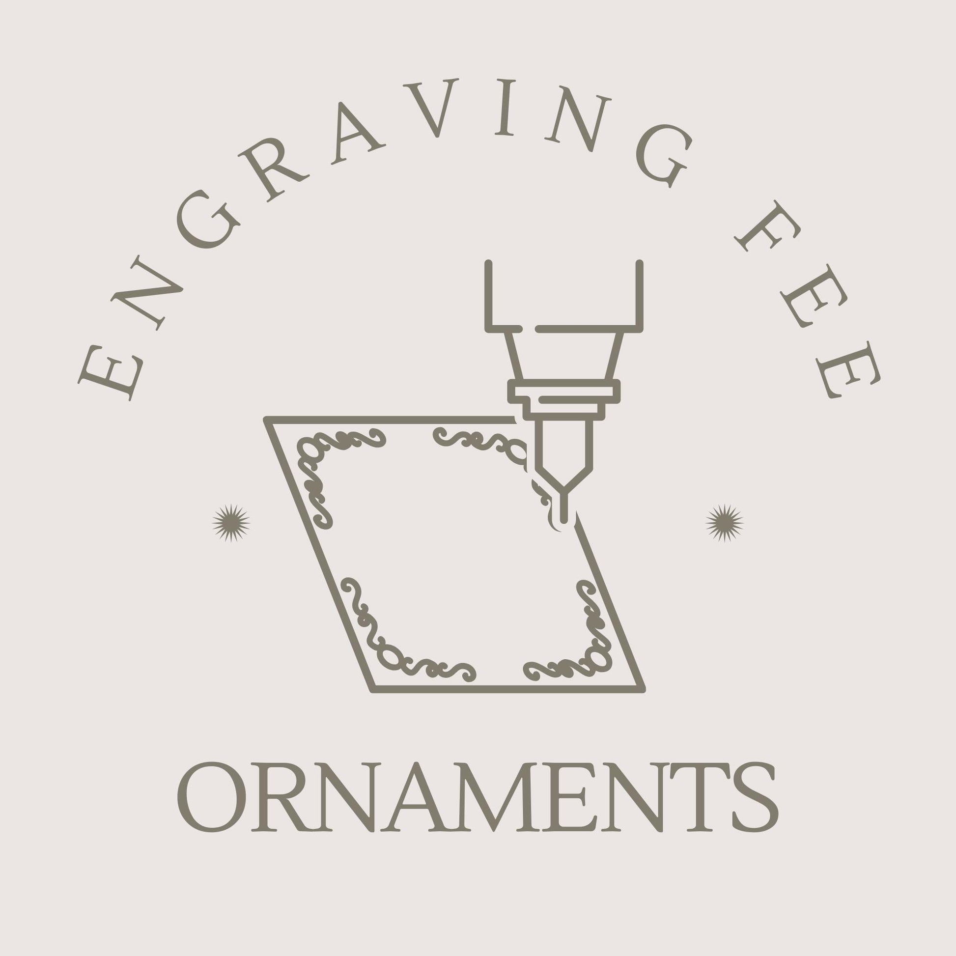 Engraving fee for ornaments