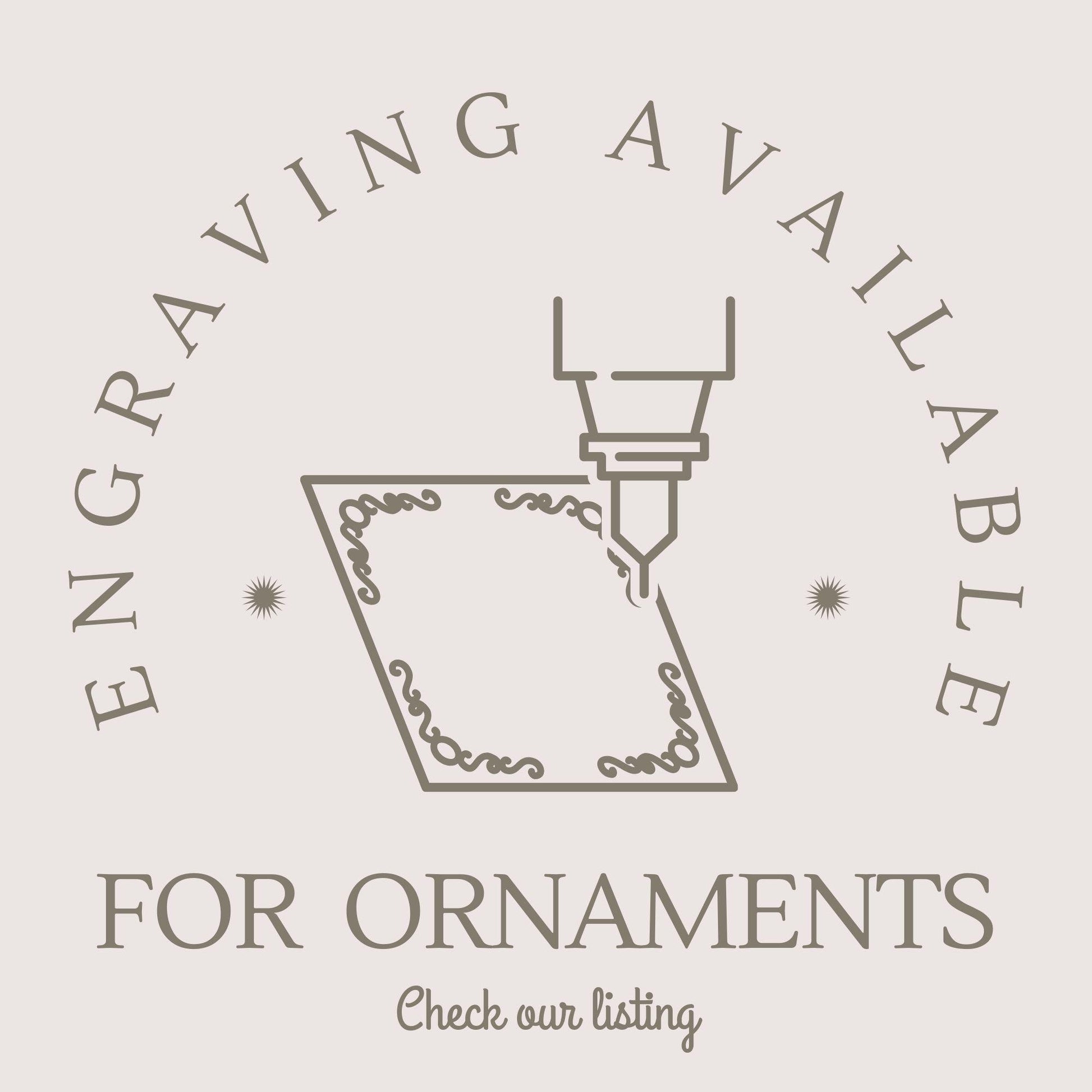a logo for a company called for ornaments