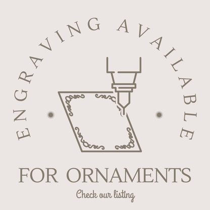 a logo for a company called for ornaments