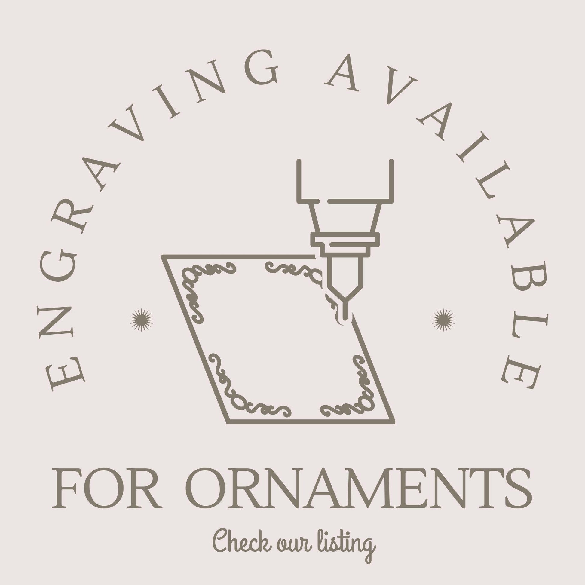a logo for a company called for ornaments