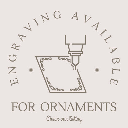 a logo for a company called for ornaments