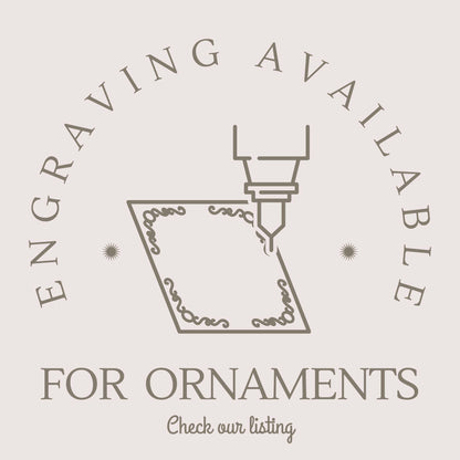 a logo for a company called for ornaments