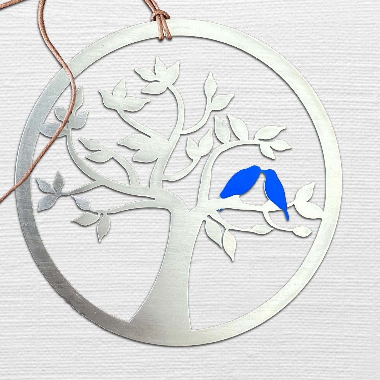 Lovebirds on a tree of life Ornament - Authenticaa