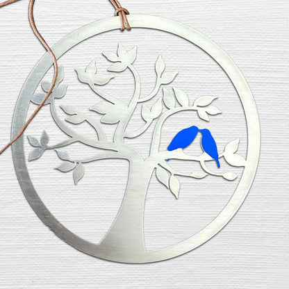 Lovebirds on a tree of life Ornament - Authenticaa