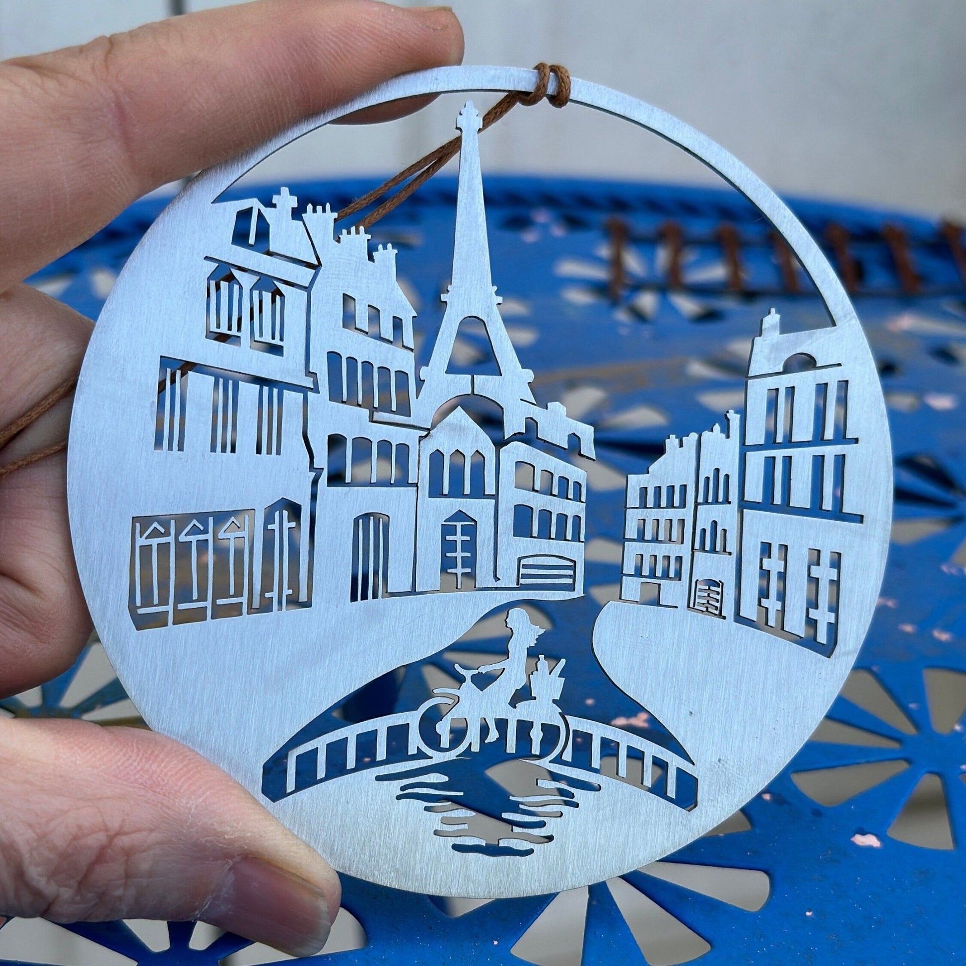 Paris Ornament with optional greeting card - Authenticaa