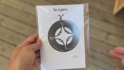 Find your true north Compass Rose Ornament