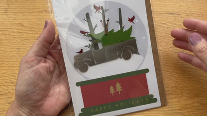 Holidays Card and Vintage Truck Ornament