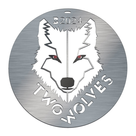 Two Wolves Ornament - Authenticaa